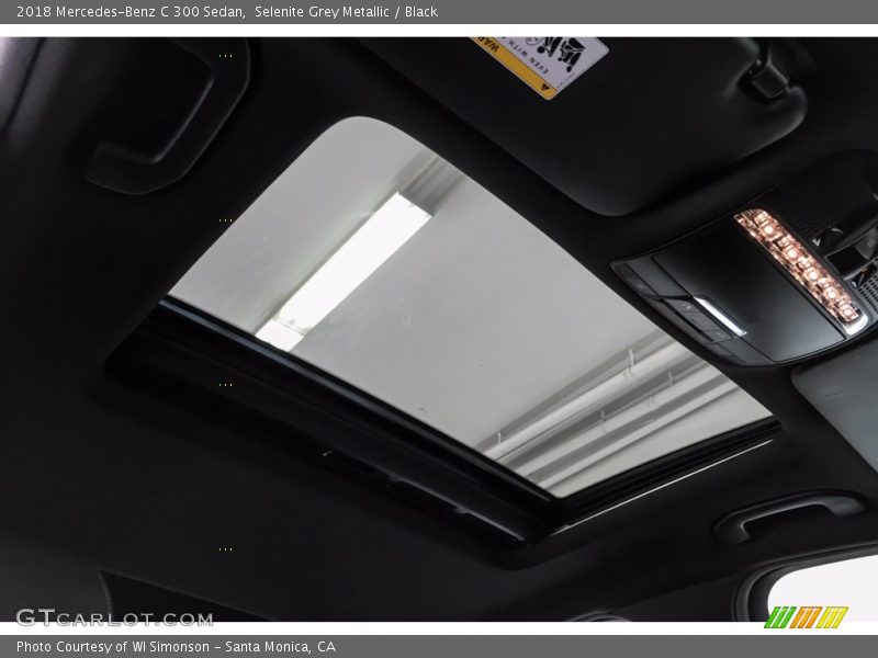 Selenite Grey Metallic / Black 2018 Mercedes-Benz C 300 Sedan