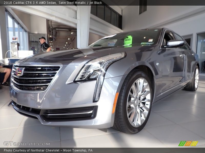 Satin Steel Metallic / Jet Black 2018 Cadillac CT6 3.6 AWD Sedan