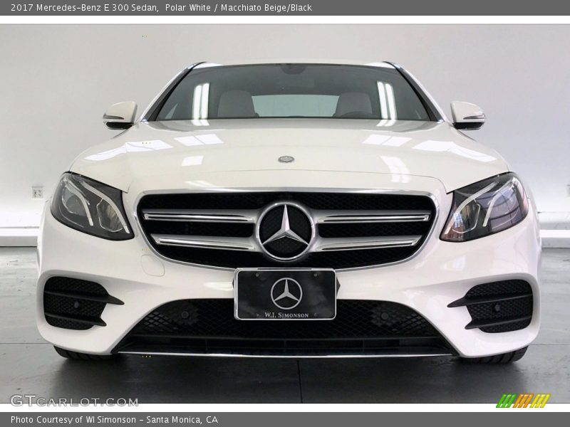 Polar White / Macchiato Beige/Black 2017 Mercedes-Benz E 300 Sedan