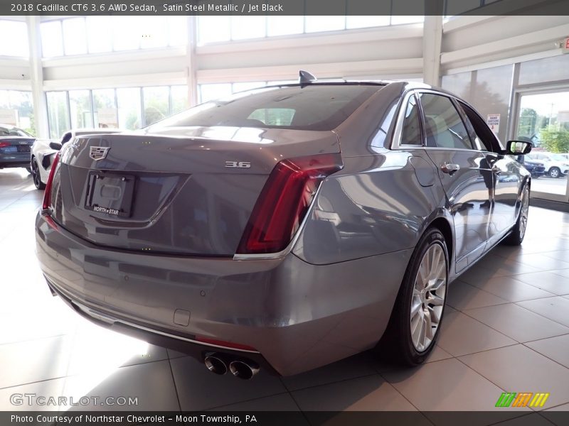 Satin Steel Metallic / Jet Black 2018 Cadillac CT6 3.6 AWD Sedan