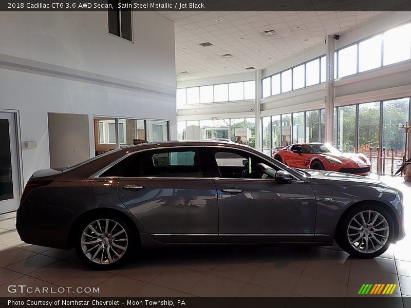 Satin Steel Metallic / Jet Black 2018 Cadillac CT6 3.6 AWD Sedan