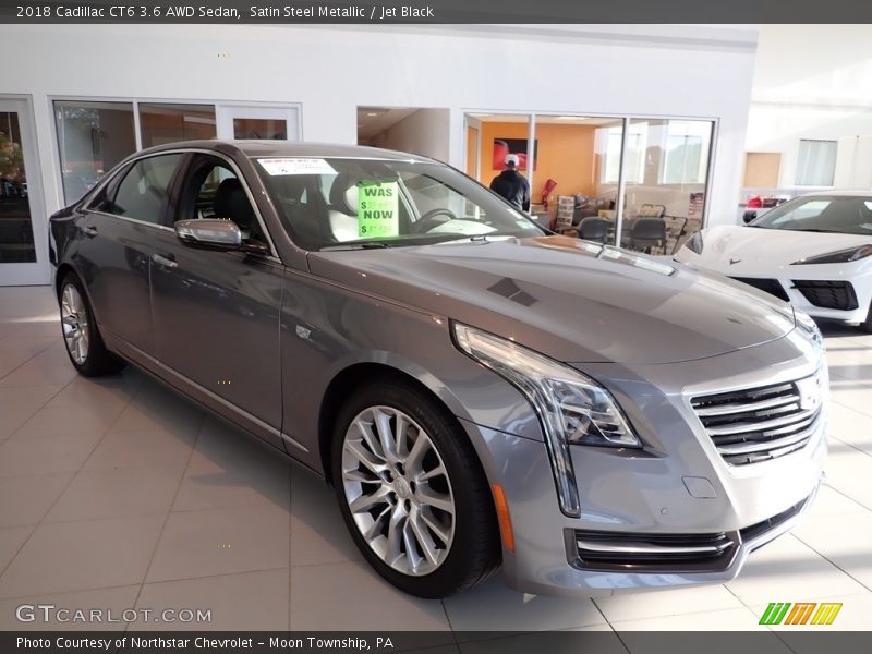 Satin Steel Metallic / Jet Black 2018 Cadillac CT6 3.6 AWD Sedan
