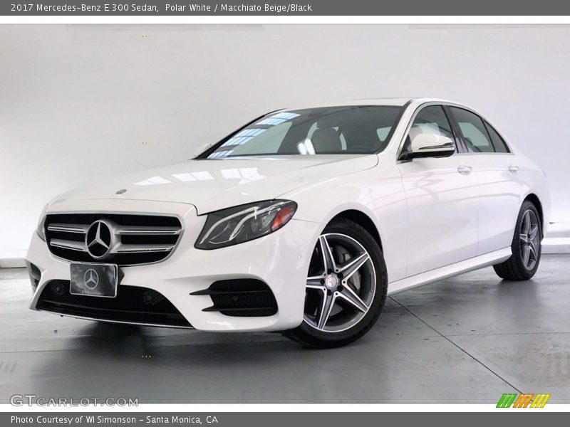 Polar White / Macchiato Beige/Black 2017 Mercedes-Benz E 300 Sedan