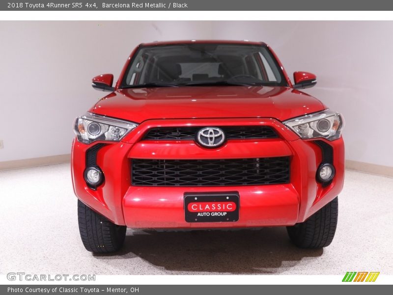 Barcelona Red Metallic / Black 2018 Toyota 4Runner SR5 4x4