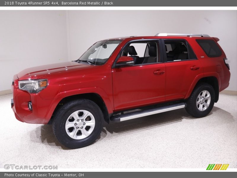 Barcelona Red Metallic / Black 2018 Toyota 4Runner SR5 4x4