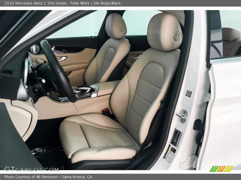 Polar White / Silk Beige/Black 2016 Mercedes-Benz C 300 Sedan
