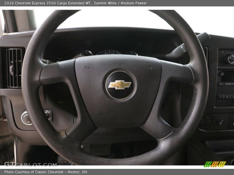 Summit White / Medium Pewter 2019 Chevrolet Express 3500 Cargo Extended WT