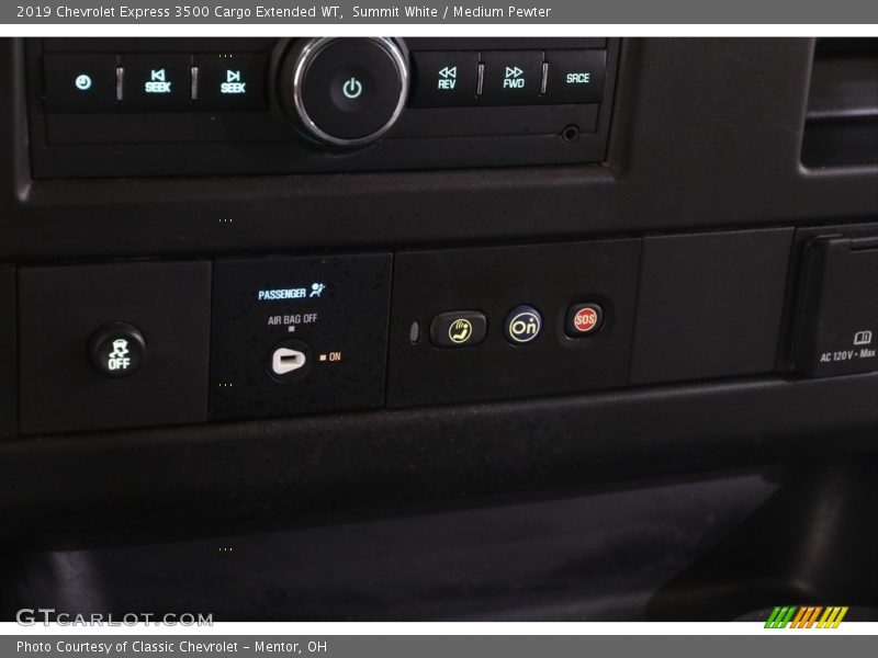 Summit White / Medium Pewter 2019 Chevrolet Express 3500 Cargo Extended WT
