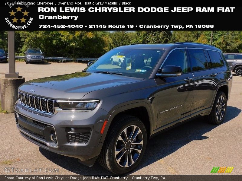 Baltic Gray Metallic / Black 2021 Jeep Grand Cherokee L Overland 4x4