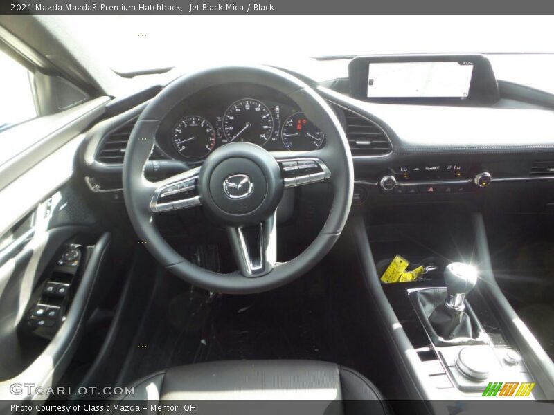 Jet Black Mica / Black 2021 Mazda Mazda3 Premium Hatchback