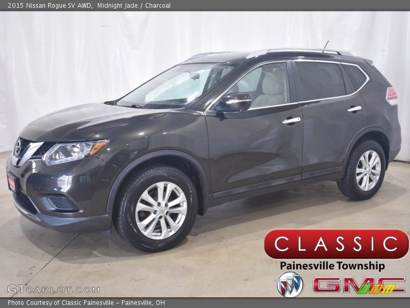 Midnight Jade / Charcoal 2015 Nissan Rogue SV AWD