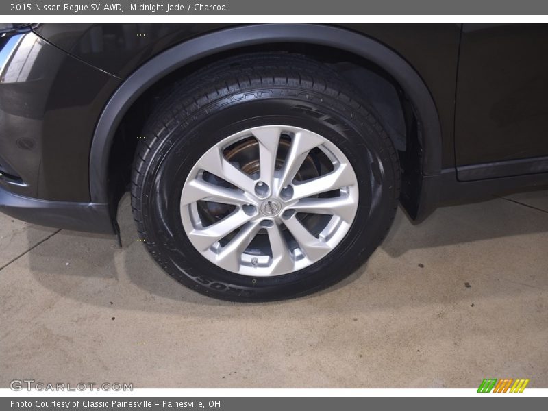 Midnight Jade / Charcoal 2015 Nissan Rogue SV AWD