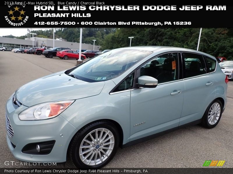Blue Candy / Charcoal Black 2013 Ford C-Max Hybrid SEL