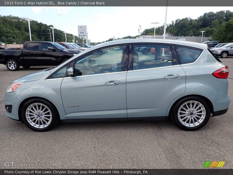 Blue Candy / Charcoal Black 2013 Ford C-Max Hybrid SEL