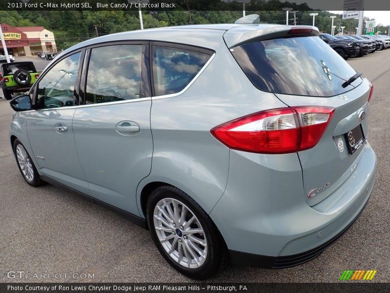 Blue Candy / Charcoal Black 2013 Ford C-Max Hybrid SEL