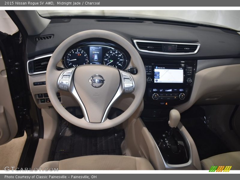 Midnight Jade / Charcoal 2015 Nissan Rogue SV AWD