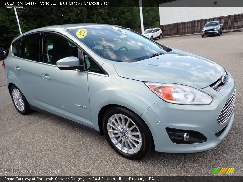 Blue Candy / Charcoal Black 2013 Ford C-Max Hybrid SEL