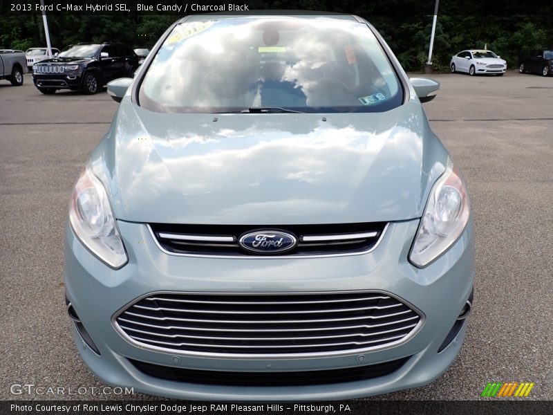 Blue Candy / Charcoal Black 2013 Ford C-Max Hybrid SEL