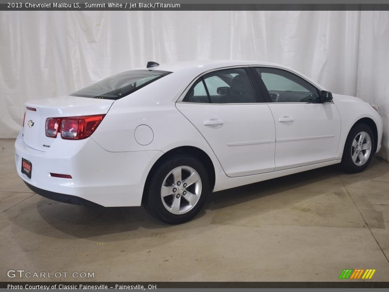 Summit White / Jet Black/Titanium 2013 Chevrolet Malibu LS