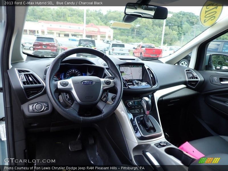 Blue Candy / Charcoal Black 2013 Ford C-Max Hybrid SEL