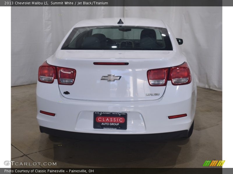 Summit White / Jet Black/Titanium 2013 Chevrolet Malibu LS