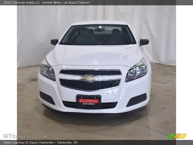 Summit White / Jet Black/Titanium 2013 Chevrolet Malibu LS