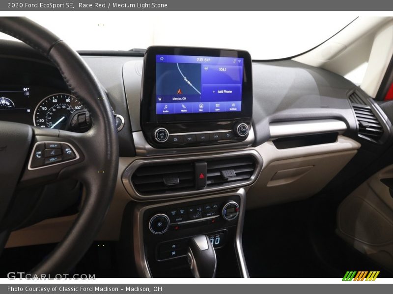 Race Red / Medium Light Stone 2020 Ford EcoSport SE