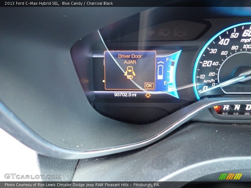 Blue Candy / Charcoal Black 2013 Ford C-Max Hybrid SEL