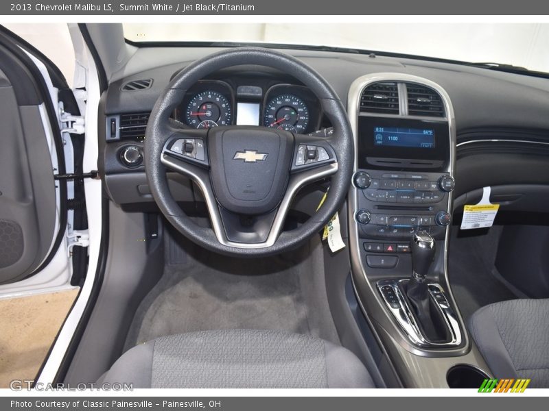 Summit White / Jet Black/Titanium 2013 Chevrolet Malibu LS