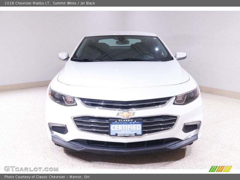 Summit White / Jet Black 2018 Chevrolet Malibu LT