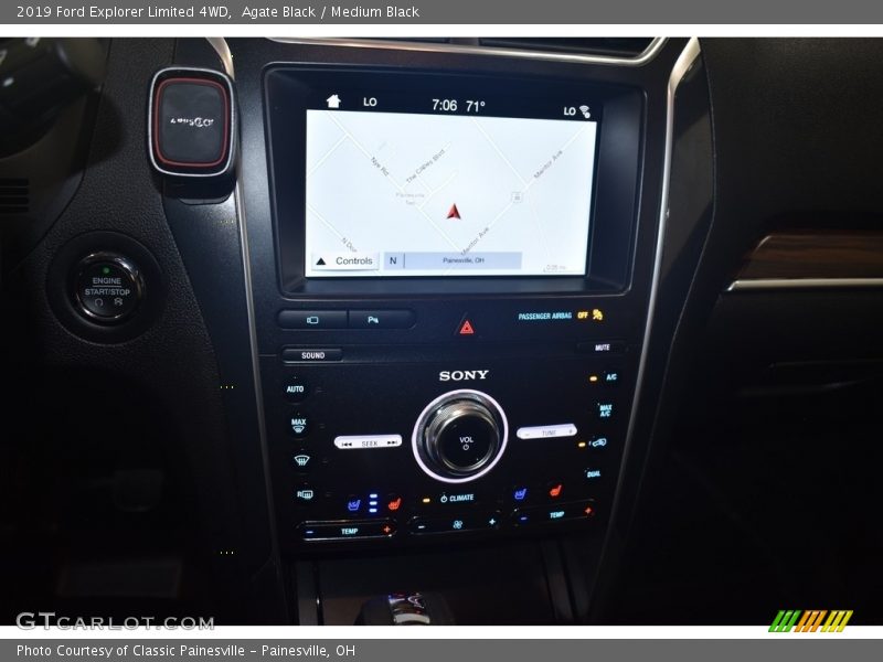 Agate Black / Medium Black 2019 Ford Explorer Limited 4WD