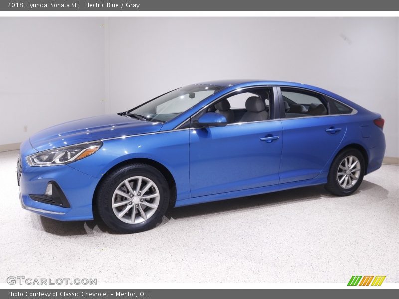 Electric Blue / Gray 2018 Hyundai Sonata SE