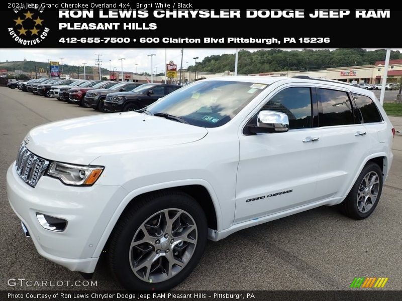 Bright White / Black 2021 Jeep Grand Cherokee Overland 4x4
