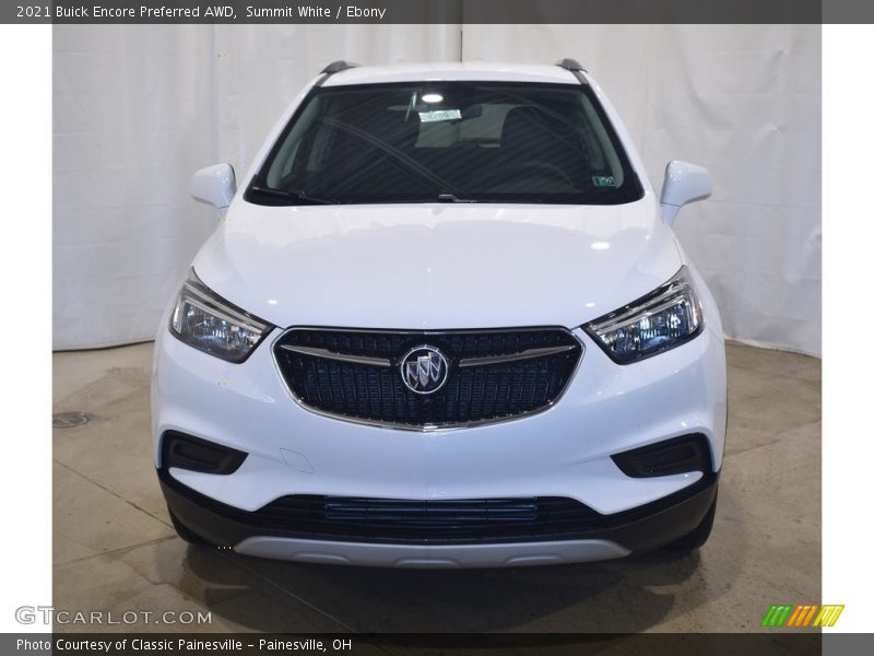 Summit White / Ebony 2021 Buick Encore Preferred AWD