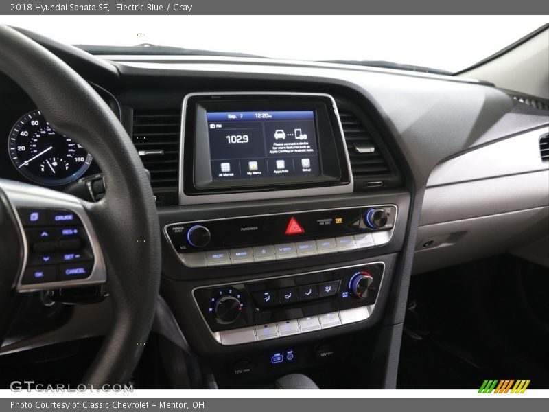 Electric Blue / Gray 2018 Hyundai Sonata SE