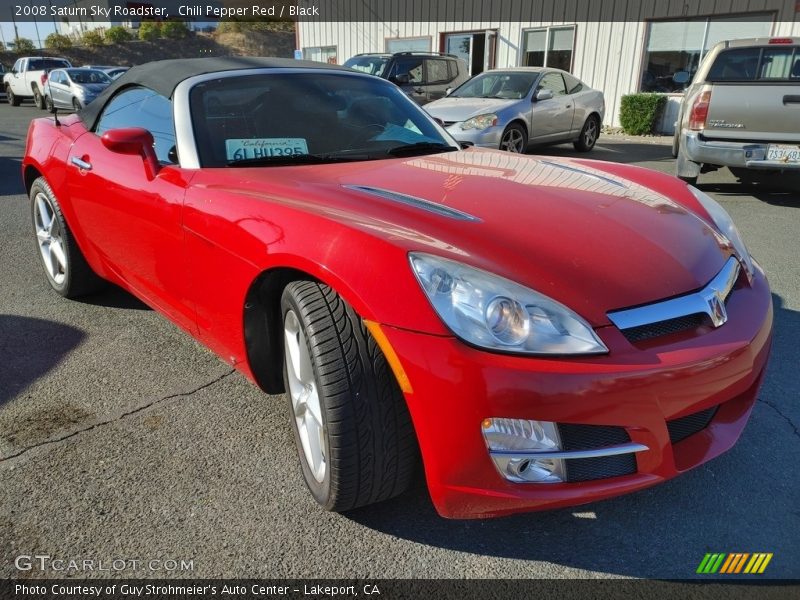 Chili Pepper Red / Black 2008 Saturn Sky Roadster