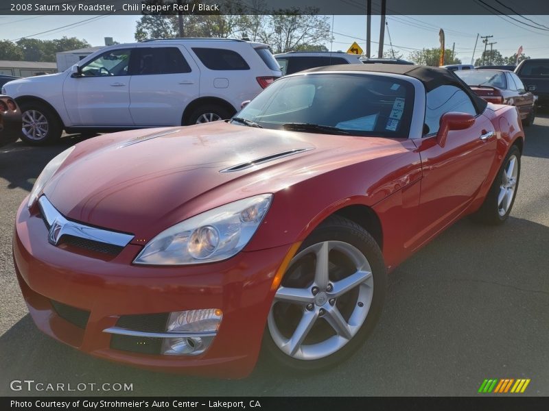 Chili Pepper Red / Black 2008 Saturn Sky Roadster