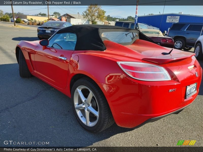 Chili Pepper Red / Black 2008 Saturn Sky Roadster