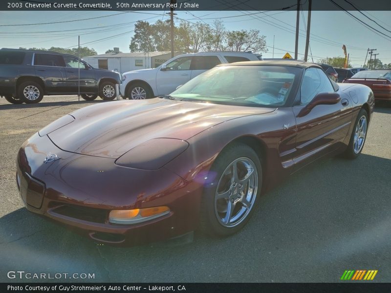 50th Anniversary Red / Shale 2003 Chevrolet Corvette Convertible