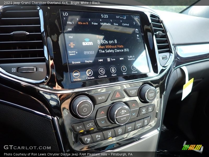 Controls of 2021 Grand Cherokee Overland 4x4