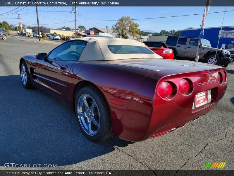 50th Anniversary Red / Shale 2003 Chevrolet Corvette Convertible
