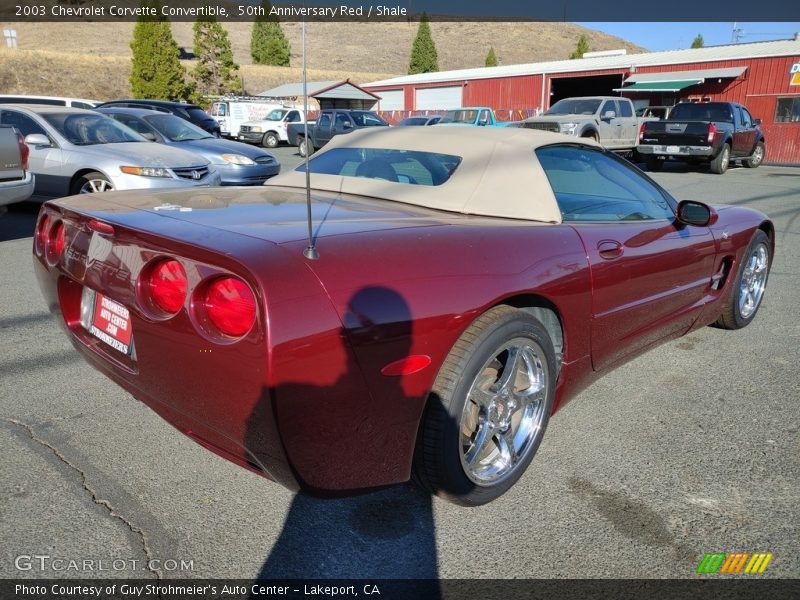 50th Anniversary Red / Shale 2003 Chevrolet Corvette Convertible