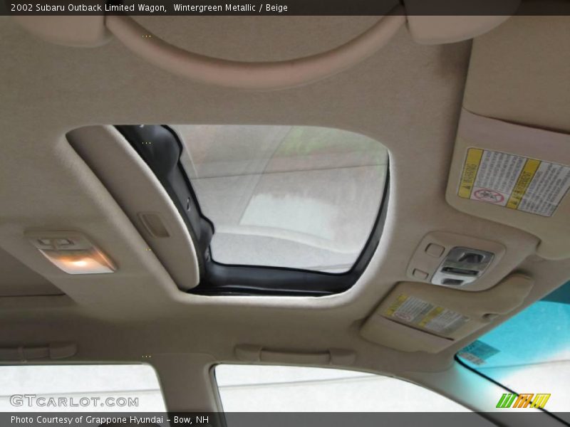 Wintergreen Metallic / Beige 2002 Subaru Outback Limited Wagon