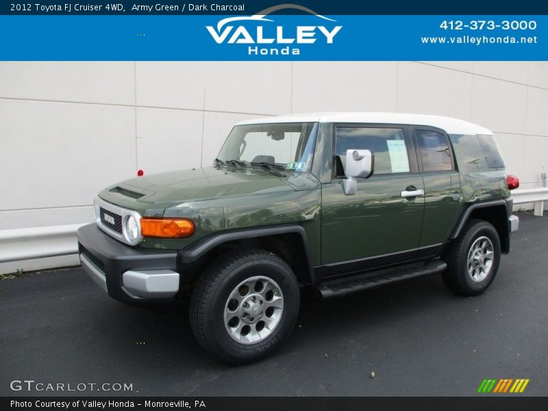 Army Green / Dark Charcoal 2012 Toyota FJ Cruiser 4WD