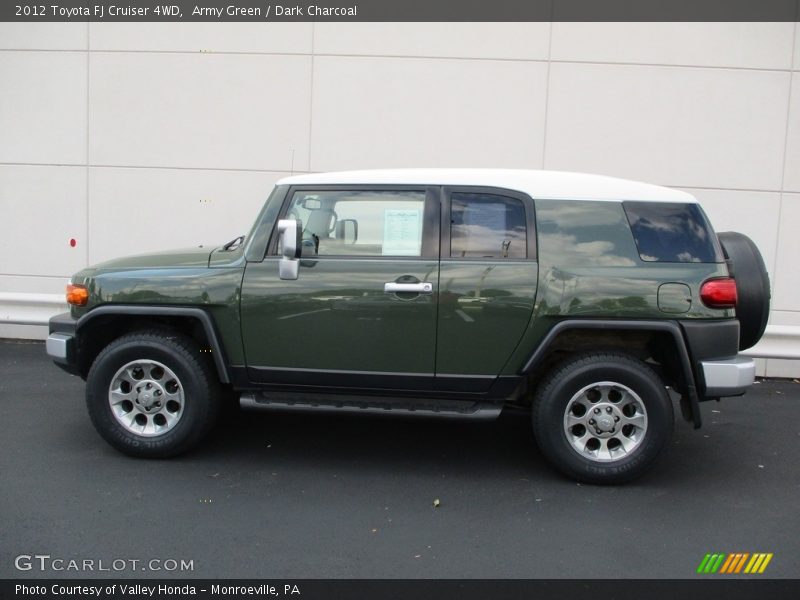 Army Green / Dark Charcoal 2012 Toyota FJ Cruiser 4WD