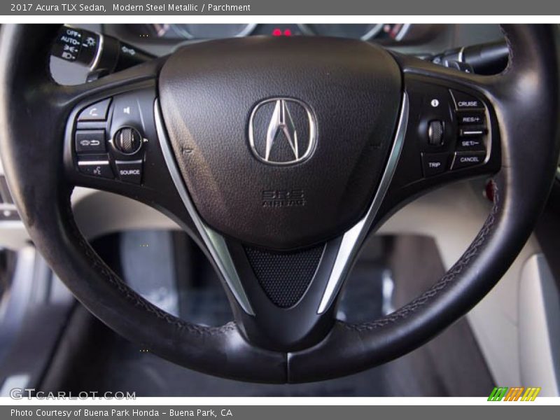 Modern Steel Metallic / Parchment 2017 Acura TLX Sedan
