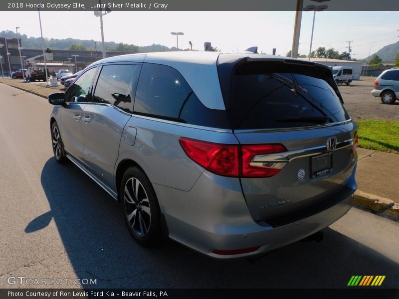 Lunar Silver Metallic / Gray 2018 Honda Odyssey Elite