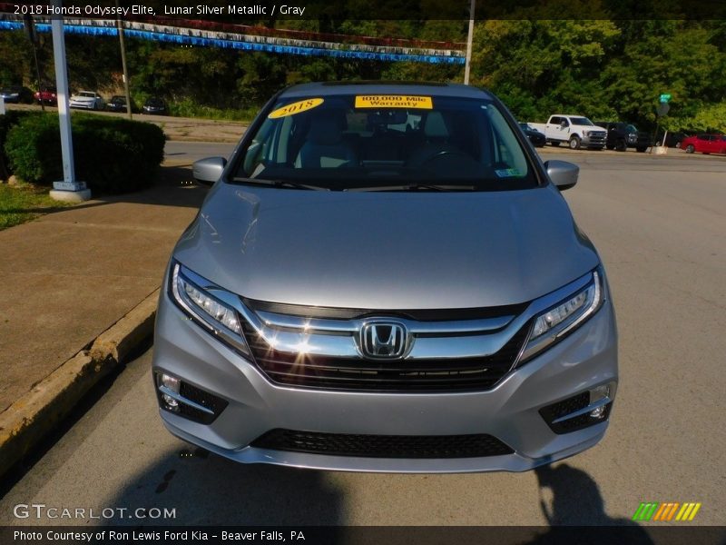 Lunar Silver Metallic / Gray 2018 Honda Odyssey Elite