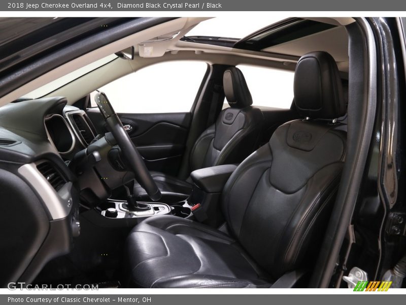 Diamond Black Crystal Pearl / Black 2018 Jeep Cherokee Overland 4x4