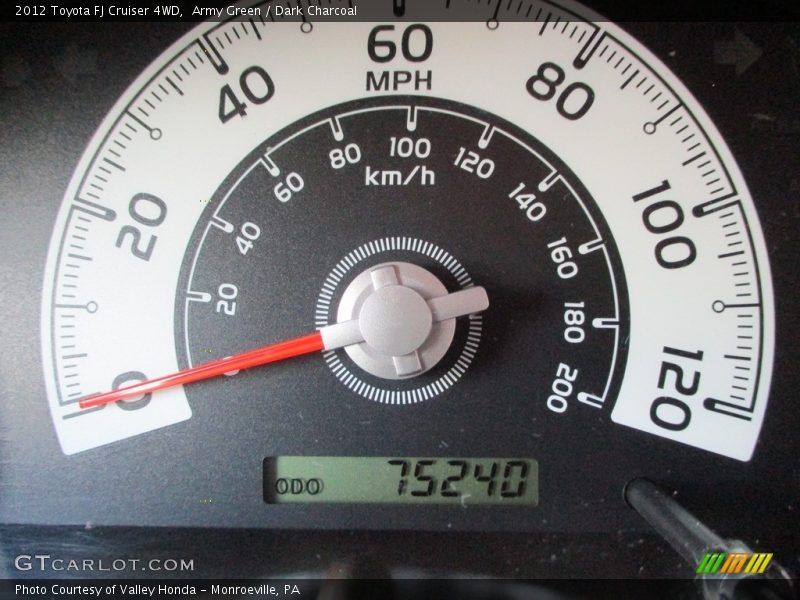 Army Green / Dark Charcoal 2012 Toyota FJ Cruiser 4WD